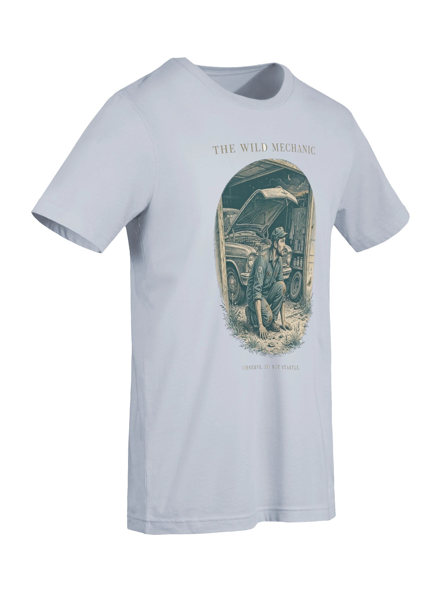 The Wild Mechanic Nature Documentary Parody Funny T-Shirt product image (7)