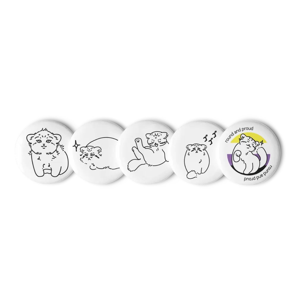 Pride Manul Pin Set - Nonbinary product image (4)