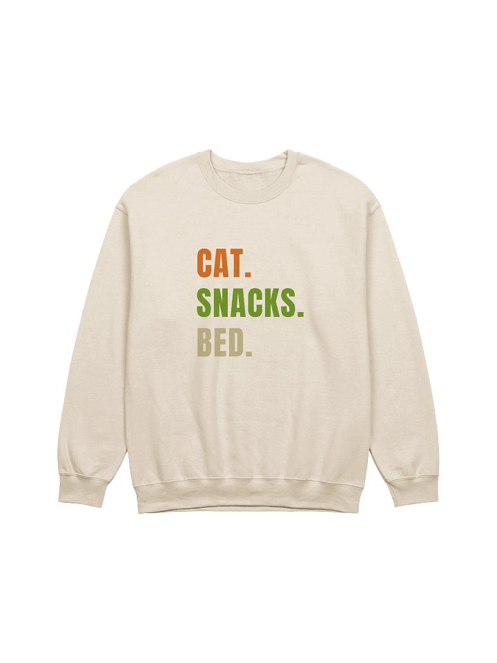 Cat Snacks Bed Crewneck Sweatshirt product image (1)