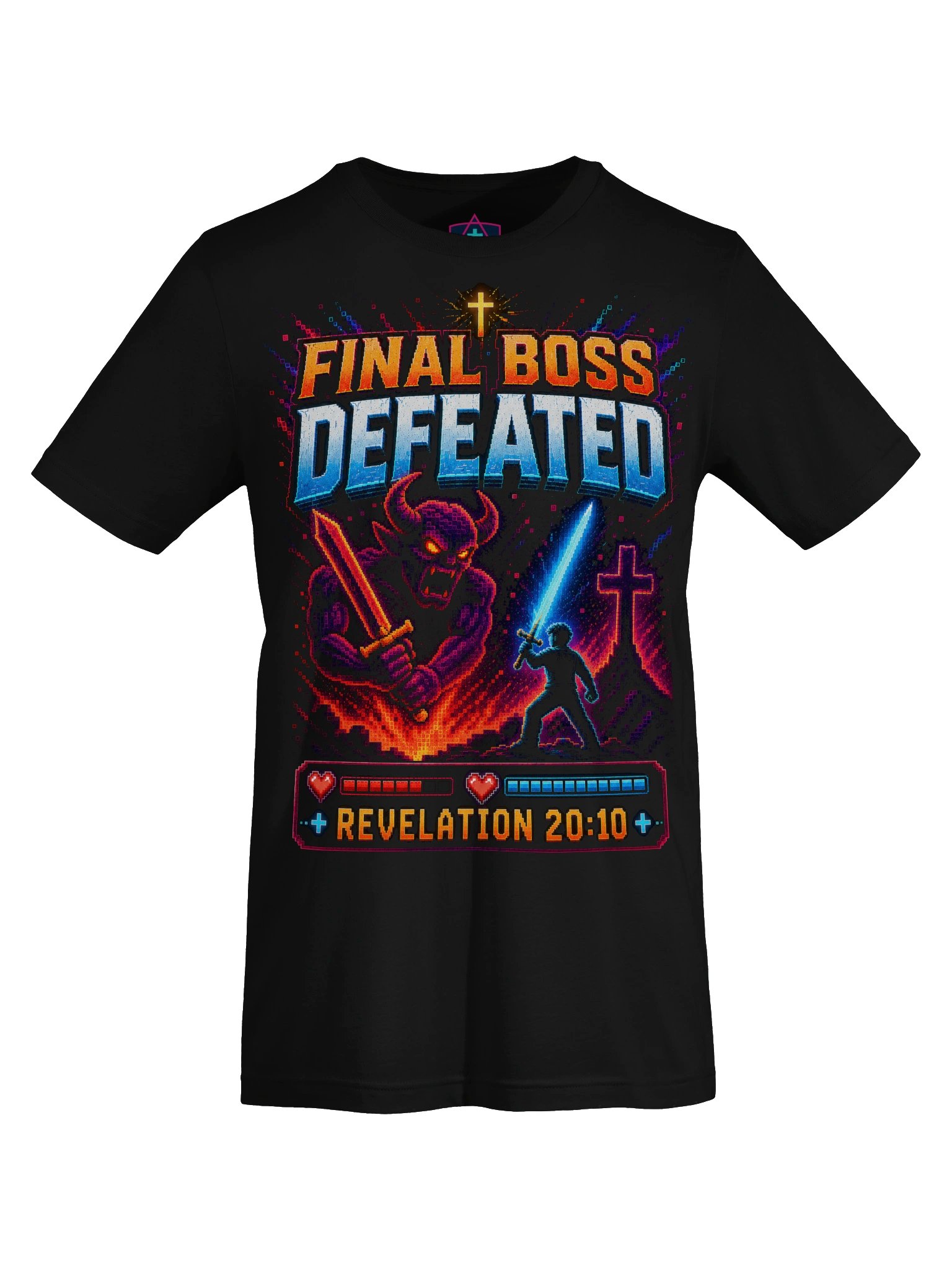Final Boss - Unisex - Christian Retro Gamer T-Shirt product image (1)
