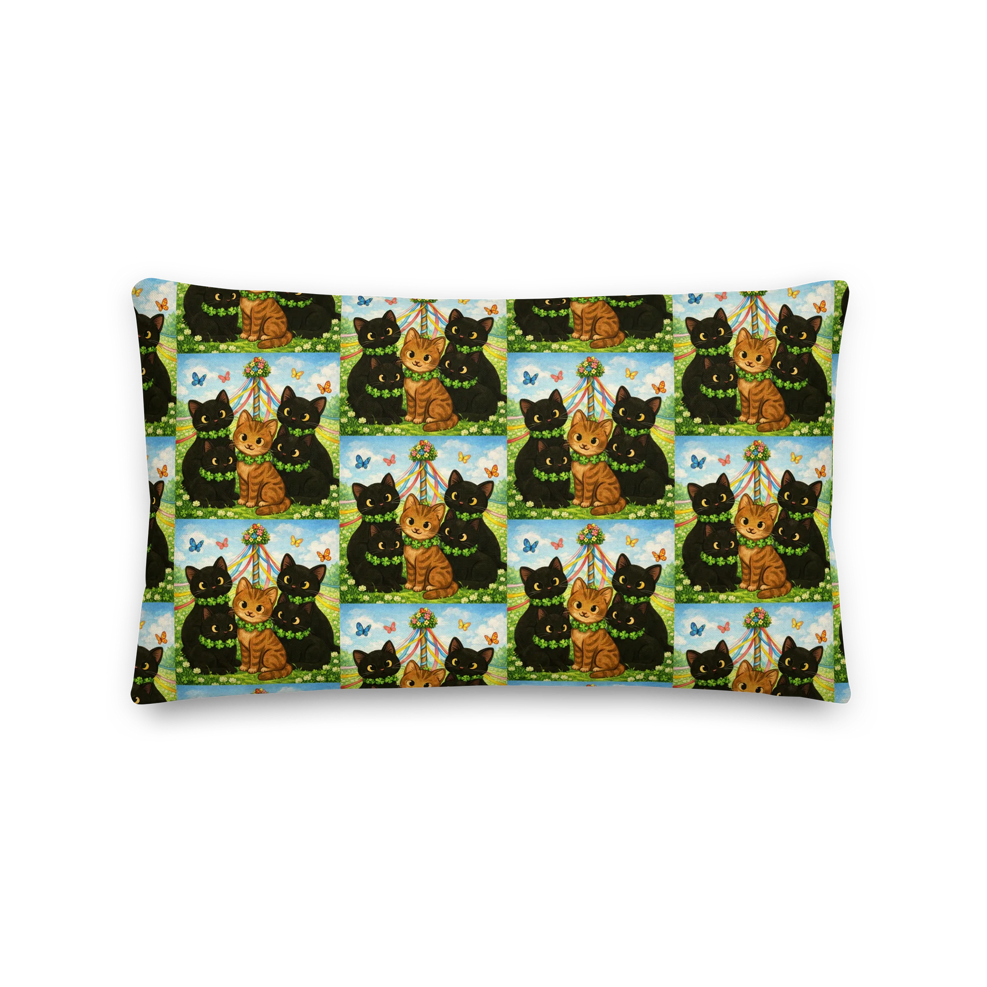 cat brigade springtime Premium Pillow product image (1)