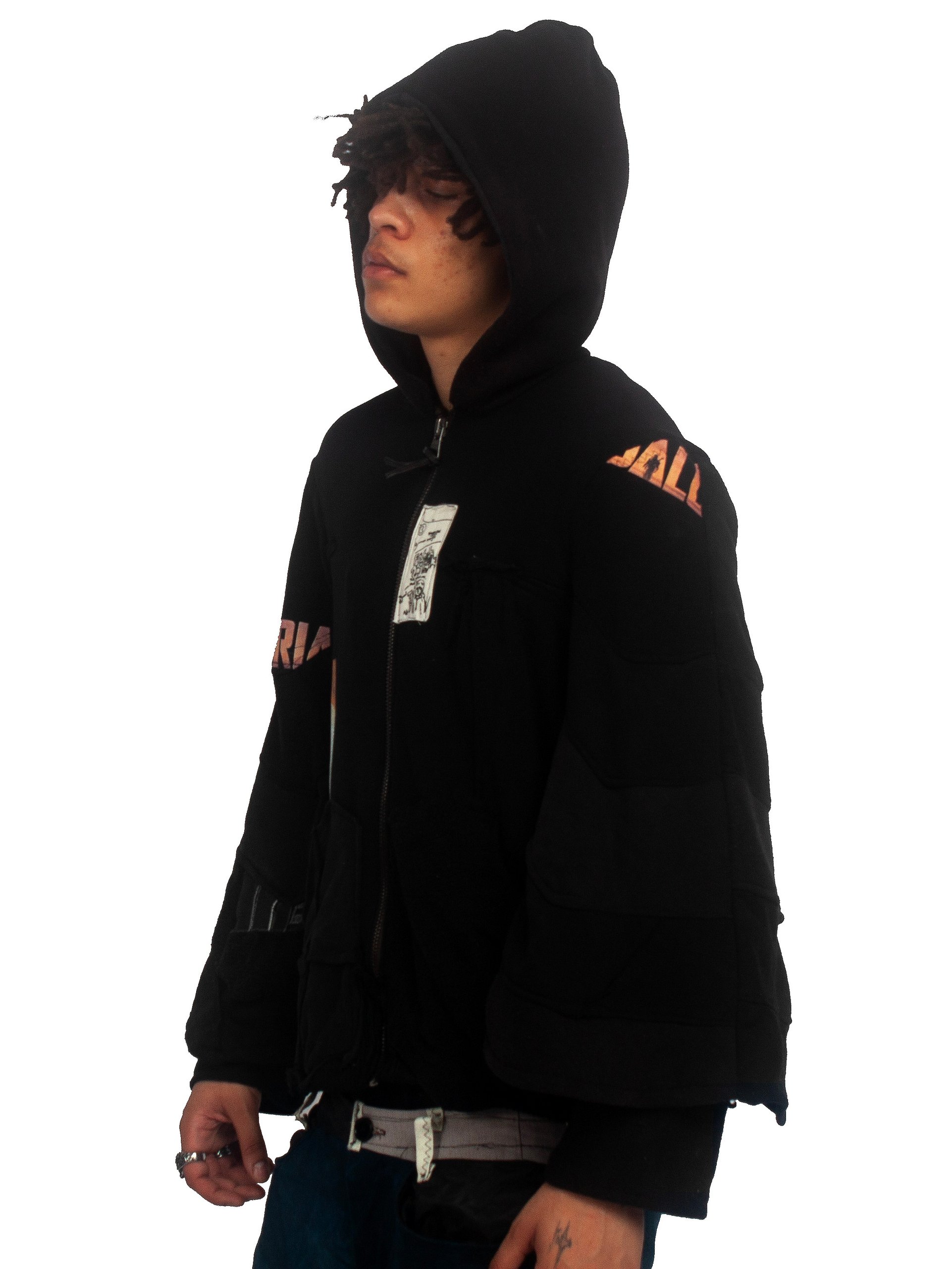 ZIP UP WIDE ARM - BLACK product image (2)