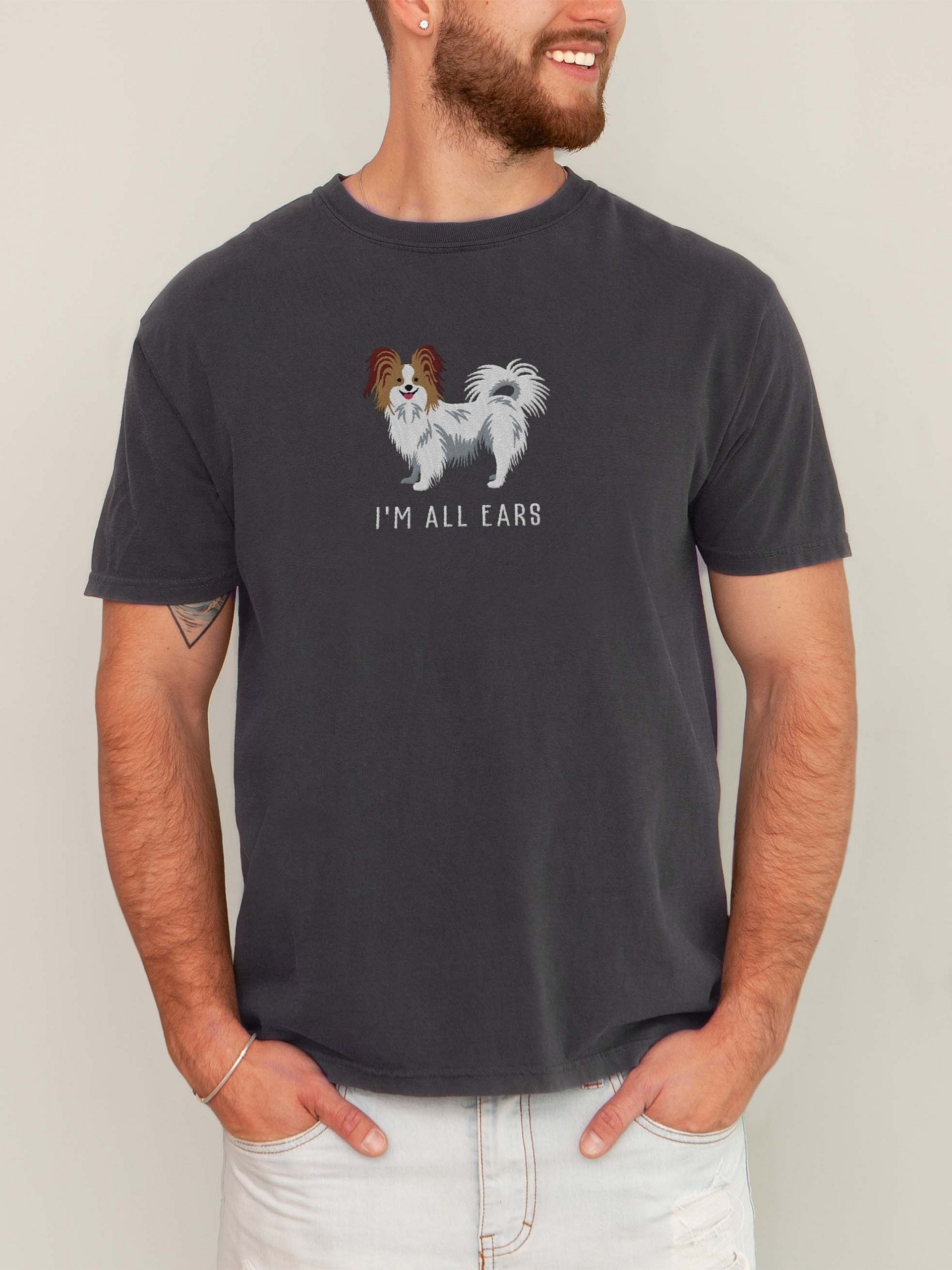 I'm All Ears T-Shirt(Embroidered) of a Papillon product image (2)