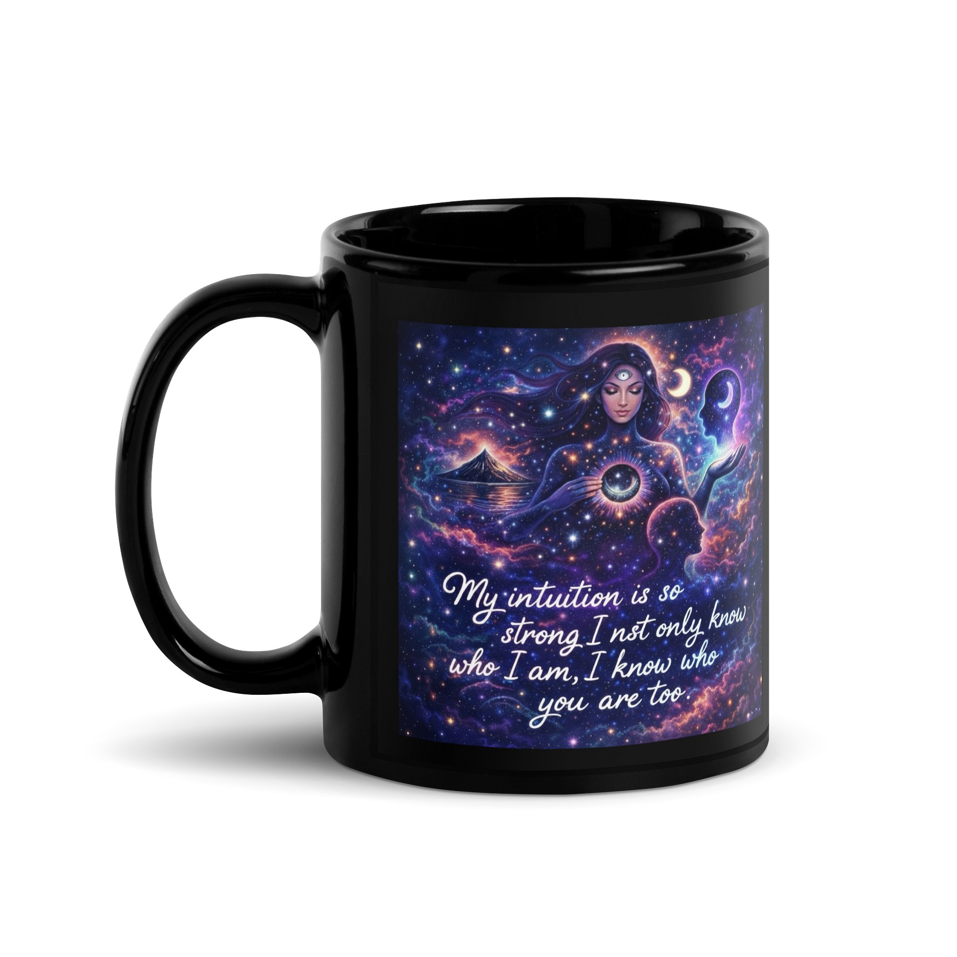 Intuitive Cosmic Connection -Black Mug product image (1)