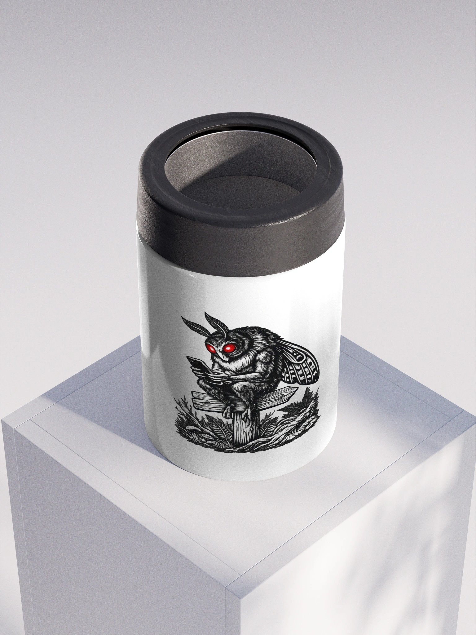 MOBILE MOTHMAN STAINLESS STEEL KOOZIE product image (4)