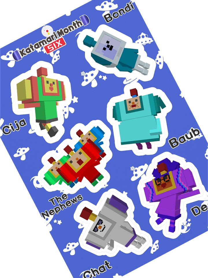 KDM6 OC Cousin Sticker Sheet #5 product image (1)