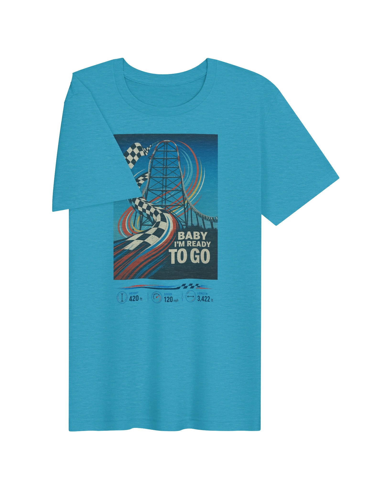 Baby I’m Ready to Go Roller Coaster Tee product image (3)