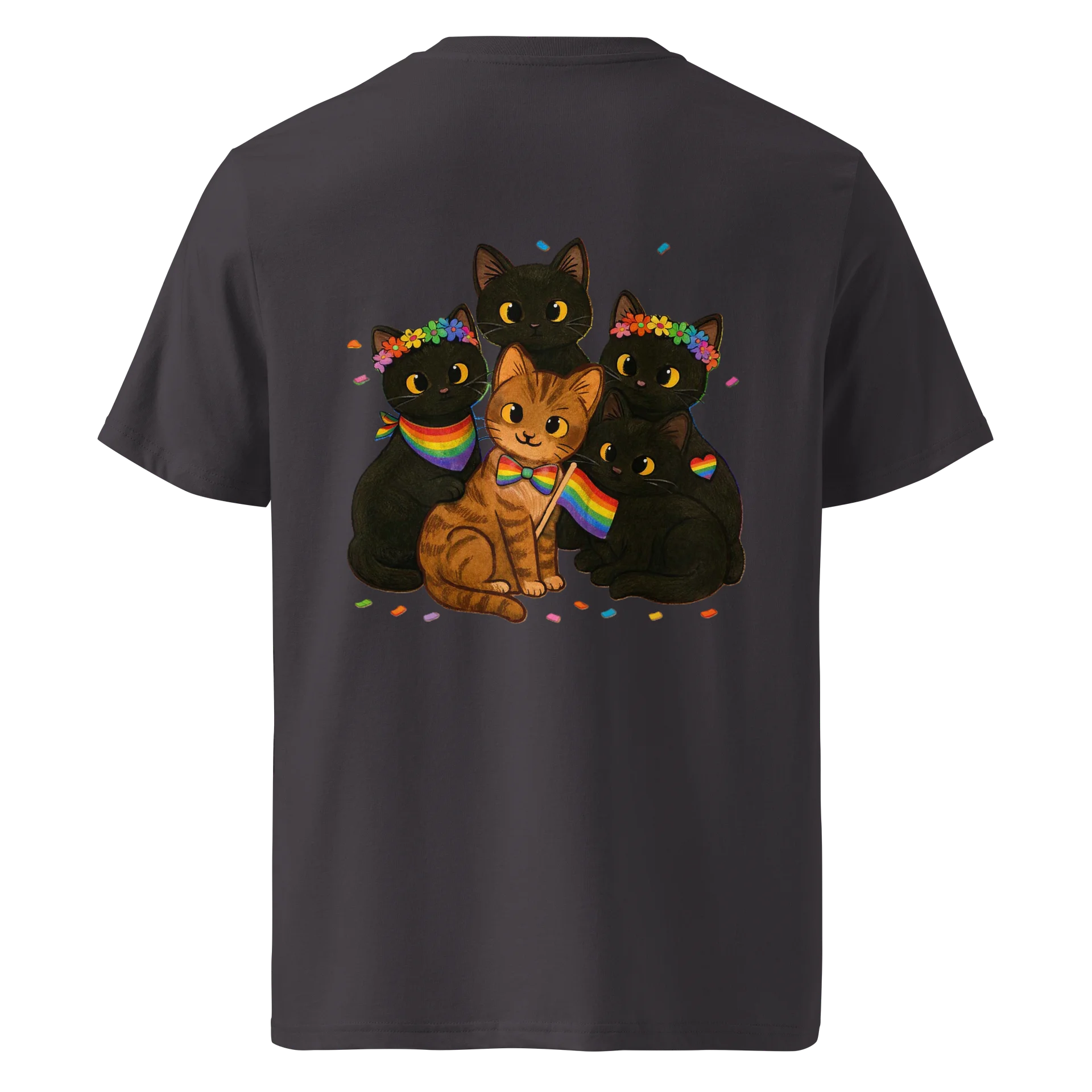 cat brigade pride Organic Tee product image (4)