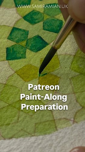 Patreon paint-along tomorrow at 2pm (UK)
And i wanted to check which Greens I'm gonna go for! I usually decide in the moment,...