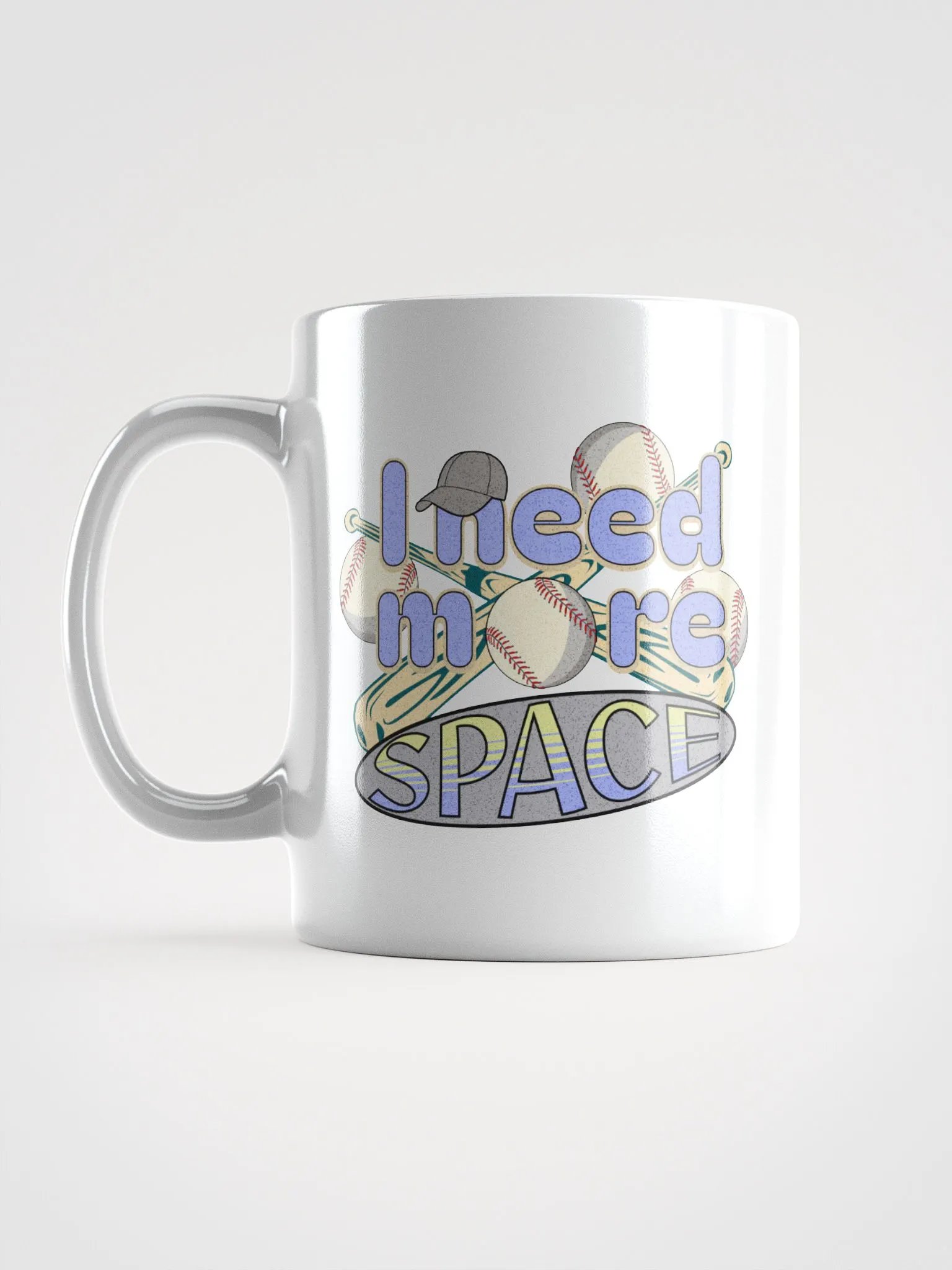I Need More Space Baseball Mug product image (1)