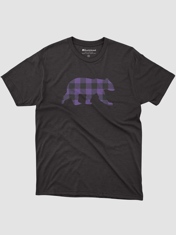 Purple Buffalo Check Bear T-Shirt product image (2)