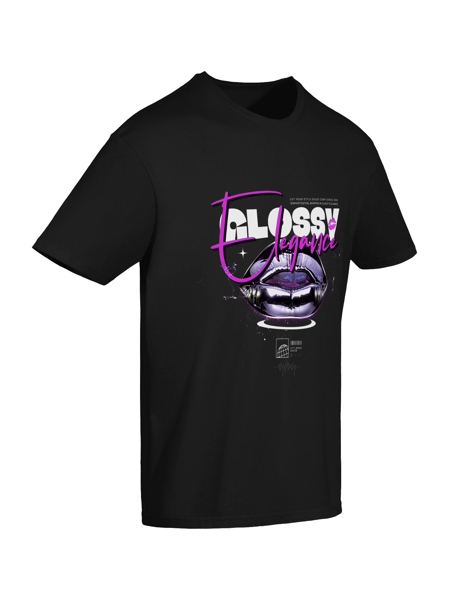Glossy Elegance Lips Graphic Unisex Softstyle T-Shirt product image (5)
