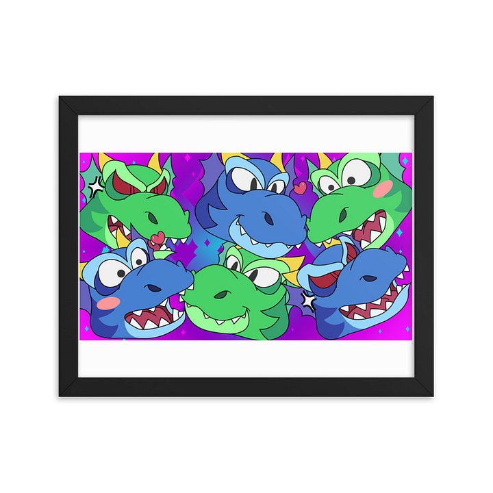 Lots of Dragons Enhanced Matte Paper Framed Poster product image (2)