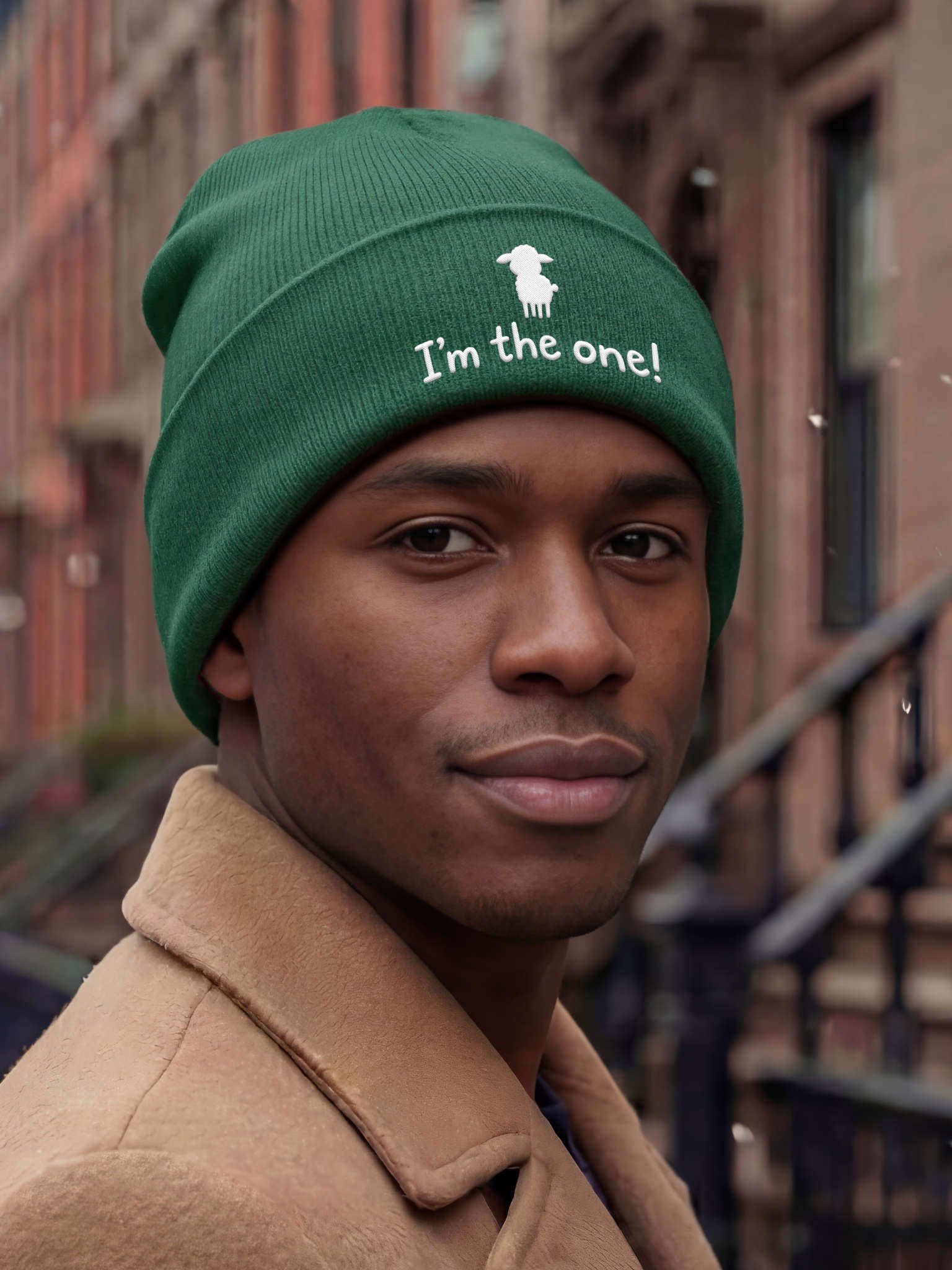 I'm the One! Embroidered Cuffed Beanie – Soft & Cozy Unisex Accessory for Everyday Elegance product image (9)