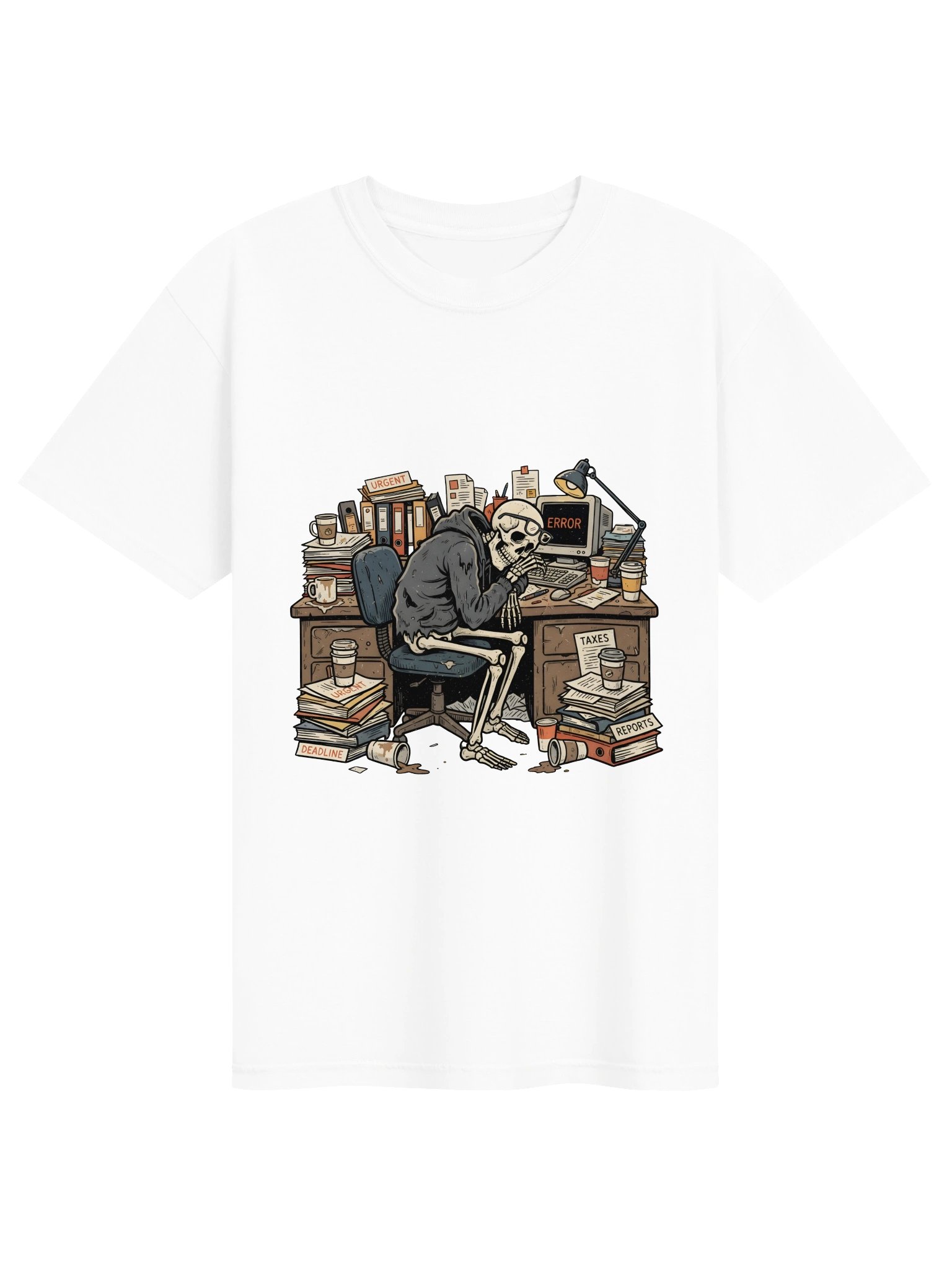 Working Overtime Skeleton Tee product image (1)