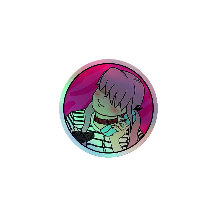 Dirty Talk Tiger Holographic Sticker product image (1)