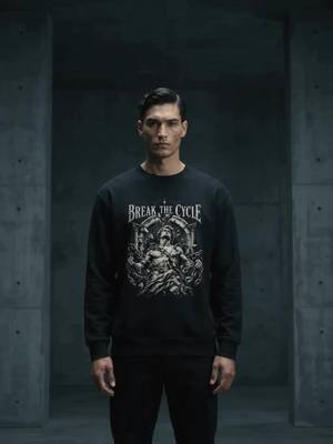Not every cycle deserves to be repeated. 🖤 Break the pattern. Own your story. BELLINDO — BREAK THE CYCLE. #Bellindo #BreakTheCycle #DarkStreetwear #GothicFashion #StreetwearStyle 