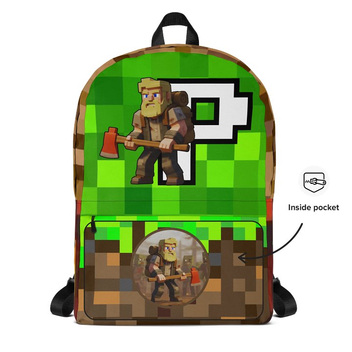 Patient PixelZ All-Over Print Backpack (PixelZ My Craft) product image (2)