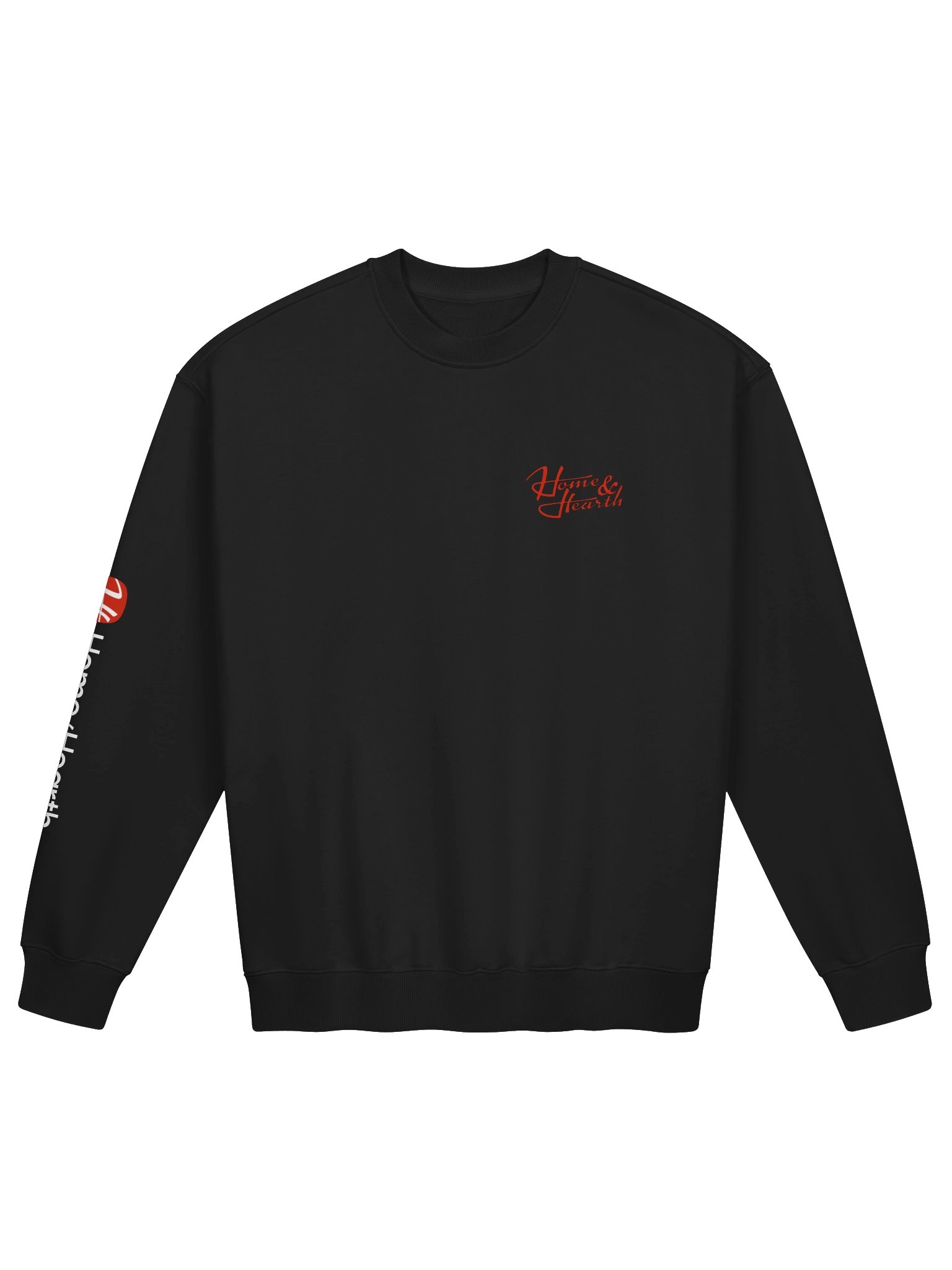 Home and Hearth Organic Sweatshirt - Signature Sleeved Red product image (4)