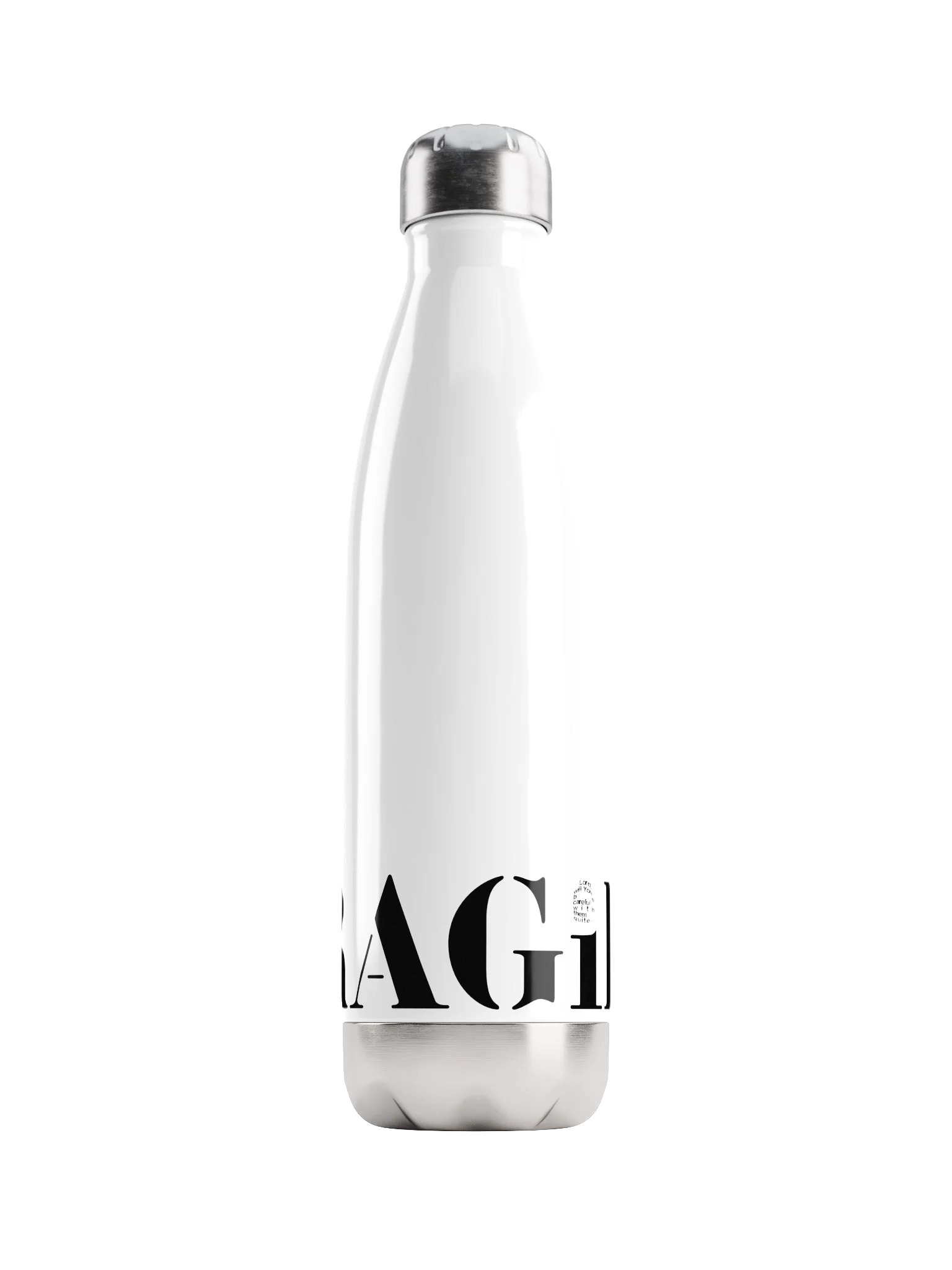 FRAGiLE White Stainless Steel Water Bottle product image (1)