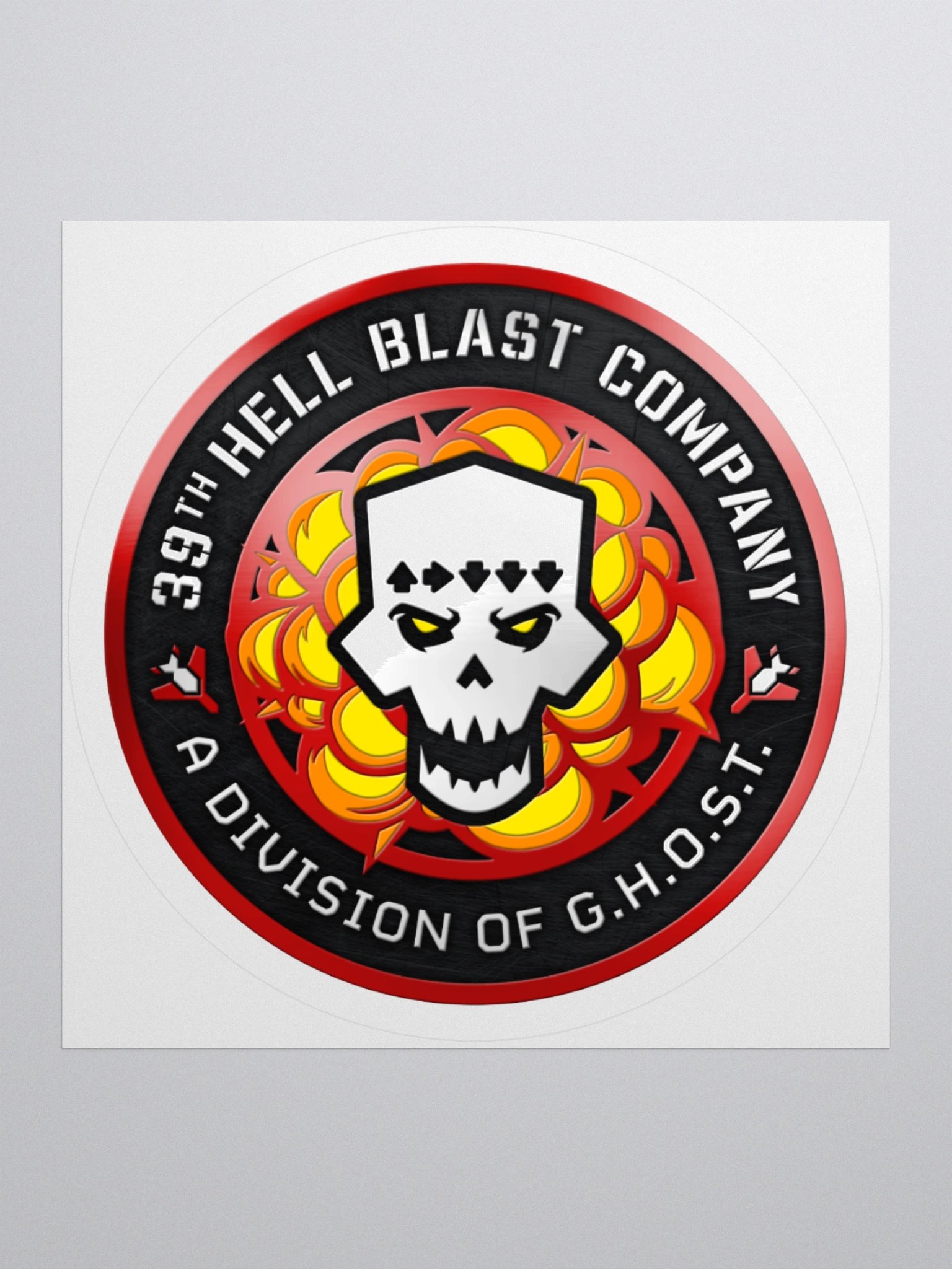 Hell Blast Metallic Sticker product image (1)