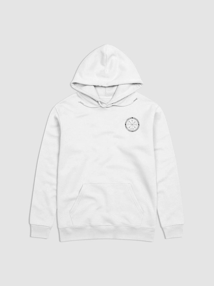 Nordische Runen | Schwarzer Vegvísir | Essential Eco Hoodie product image (7)