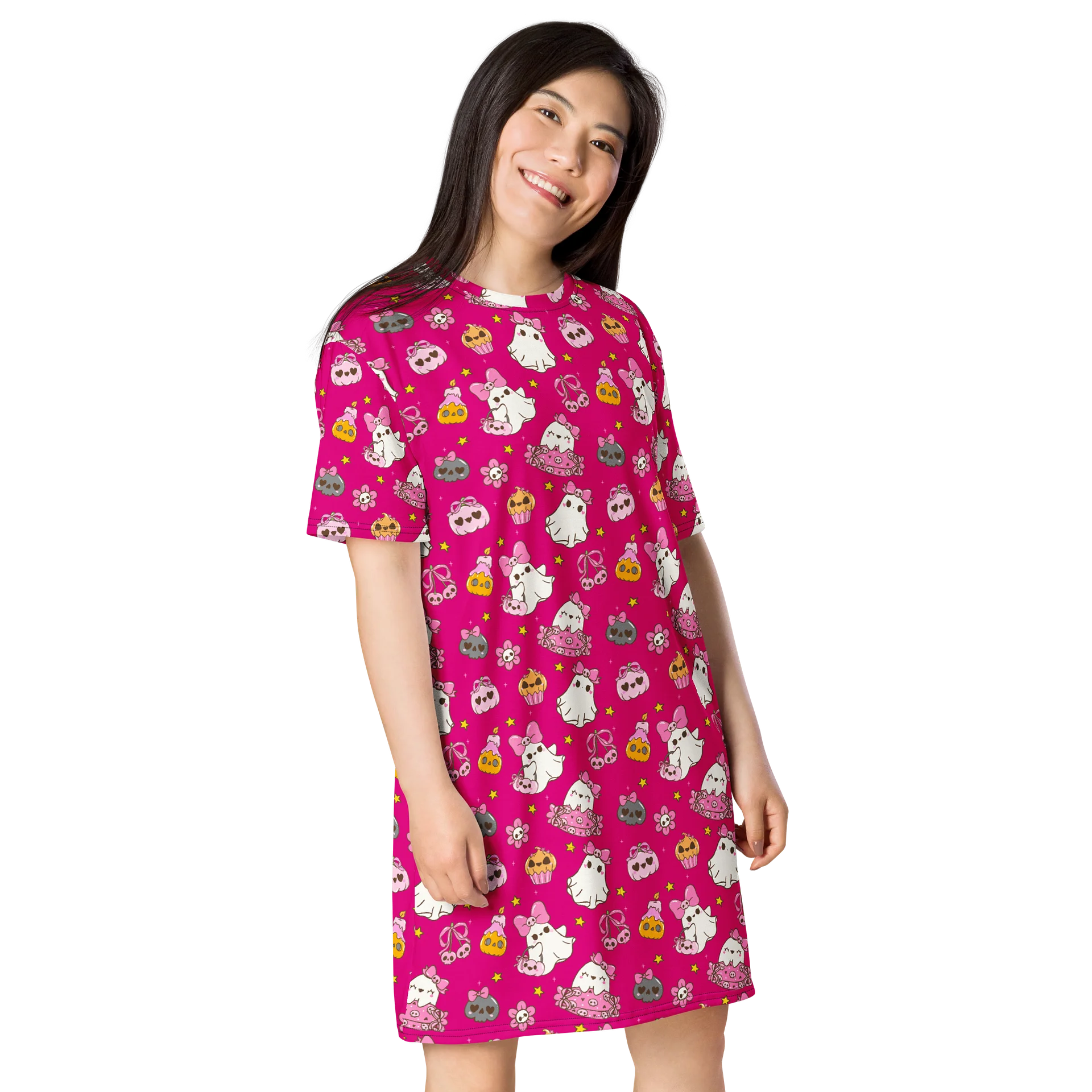 Cute N Spooky Pajama T Shirt Dress product image (4)