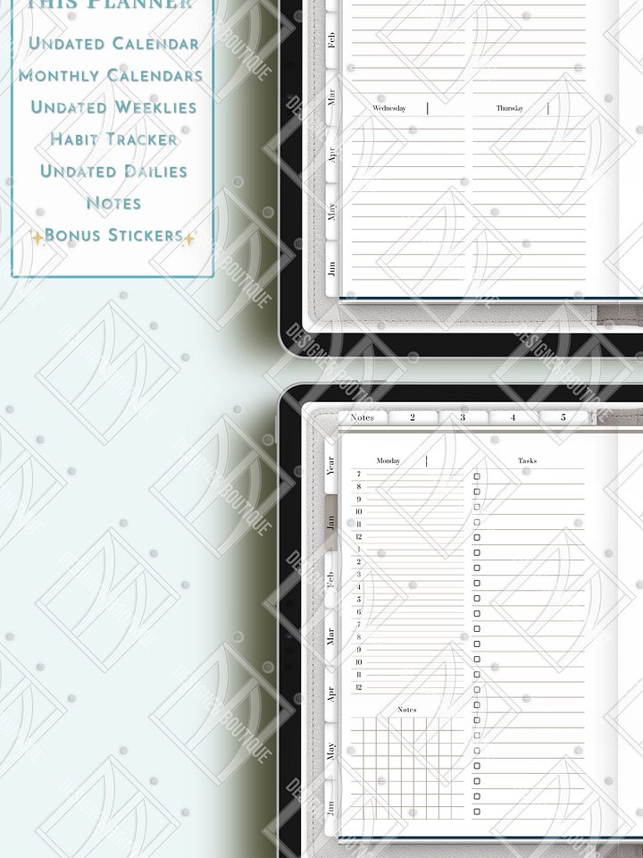 Simply Undated Digital Planner product image (2)