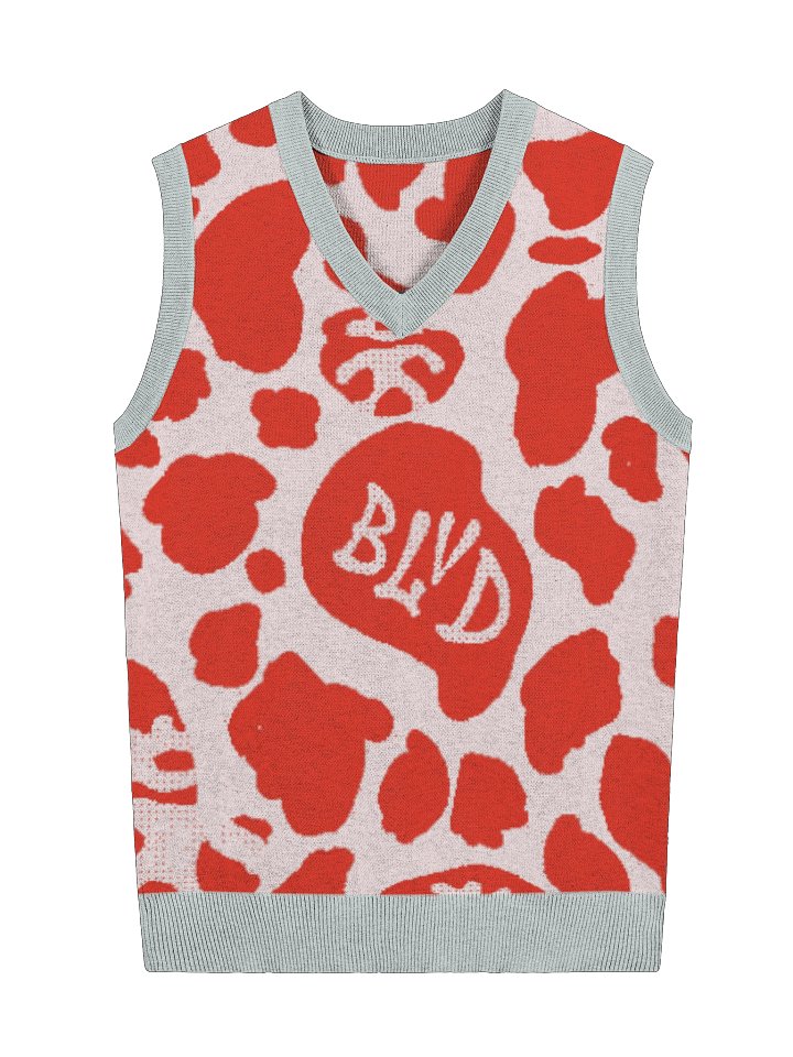 BLVD Sweater Vest Red Lollipop product image (1)