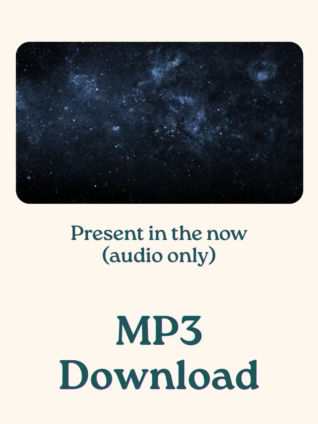 Present in the now (meditation music - audio only) product image (1)