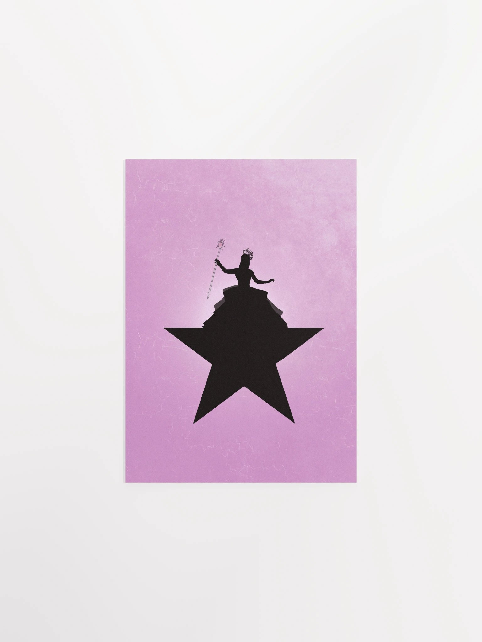 Wicked Star Poster – Glinda × Hamilton Mashup – Pink Enhanced Matte Print product image (1)