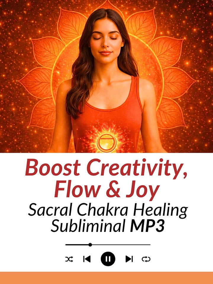 Sacral Chakra Healing Subliminal - Boost Creativity, Flow & Joy | MP3 Audio Download product image (1)