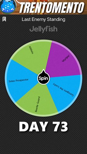 Risk of Rain 2 Last Monster Standing

SPOILER WARNING - MONSTERS REMAINING: Guragura the Lucky, Jellyfish, Mithrix, Solus Pro...
