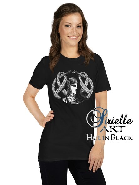 Hel in Black Portrait · Relaxed Fit Unisex Softstyle T-Shirt product image (1)