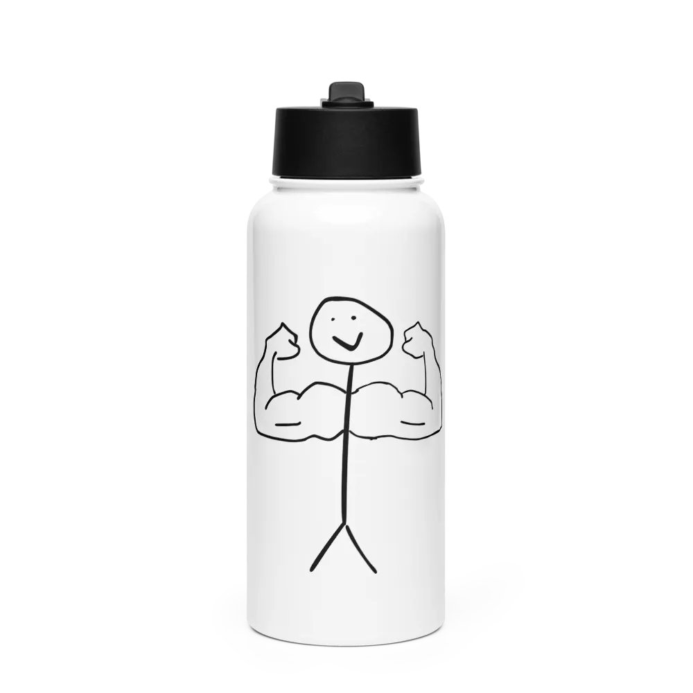 Bulked Up Stainless Steel Water Bottle product image (1)