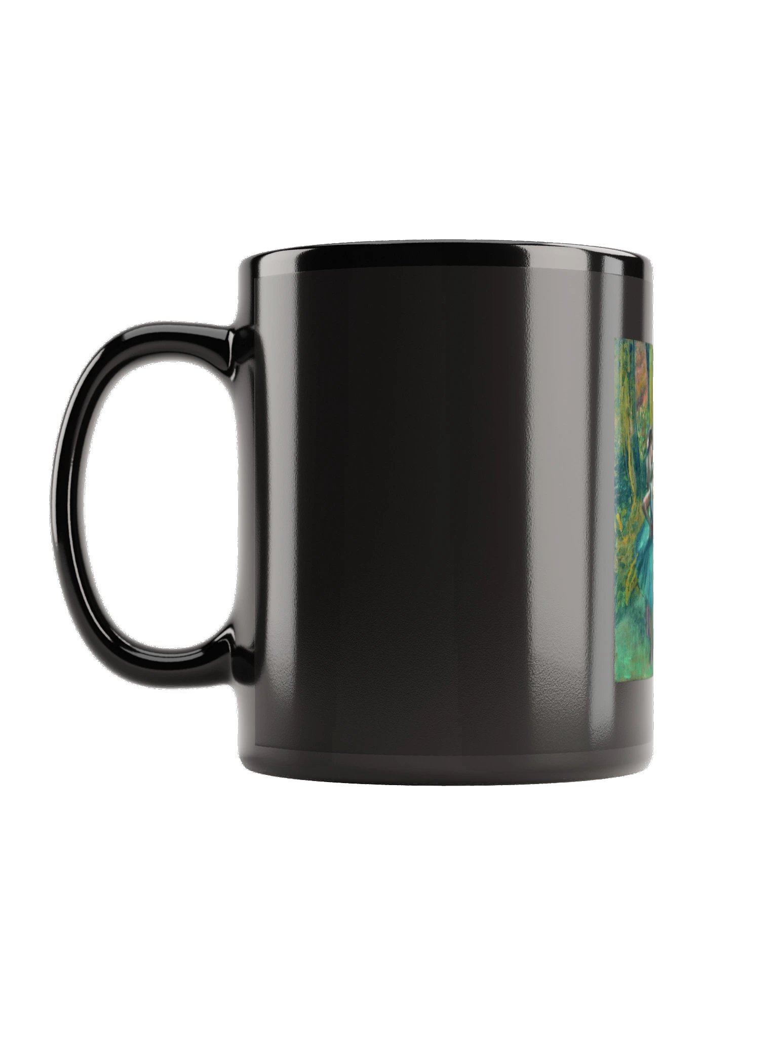 Dancers, Pink and Green — Black Mug product image (1)