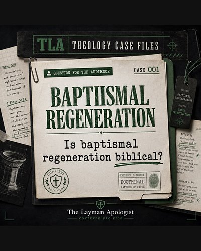 TLA Theology Case Files: Baptismal Regeneration

Does Scripture teach that God grants the new birth through water baptism?

T...