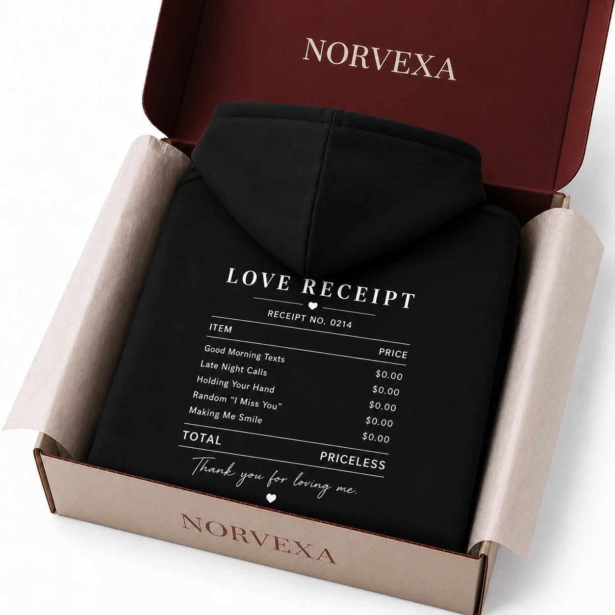 Love Receipt Hoodie product image (6)
