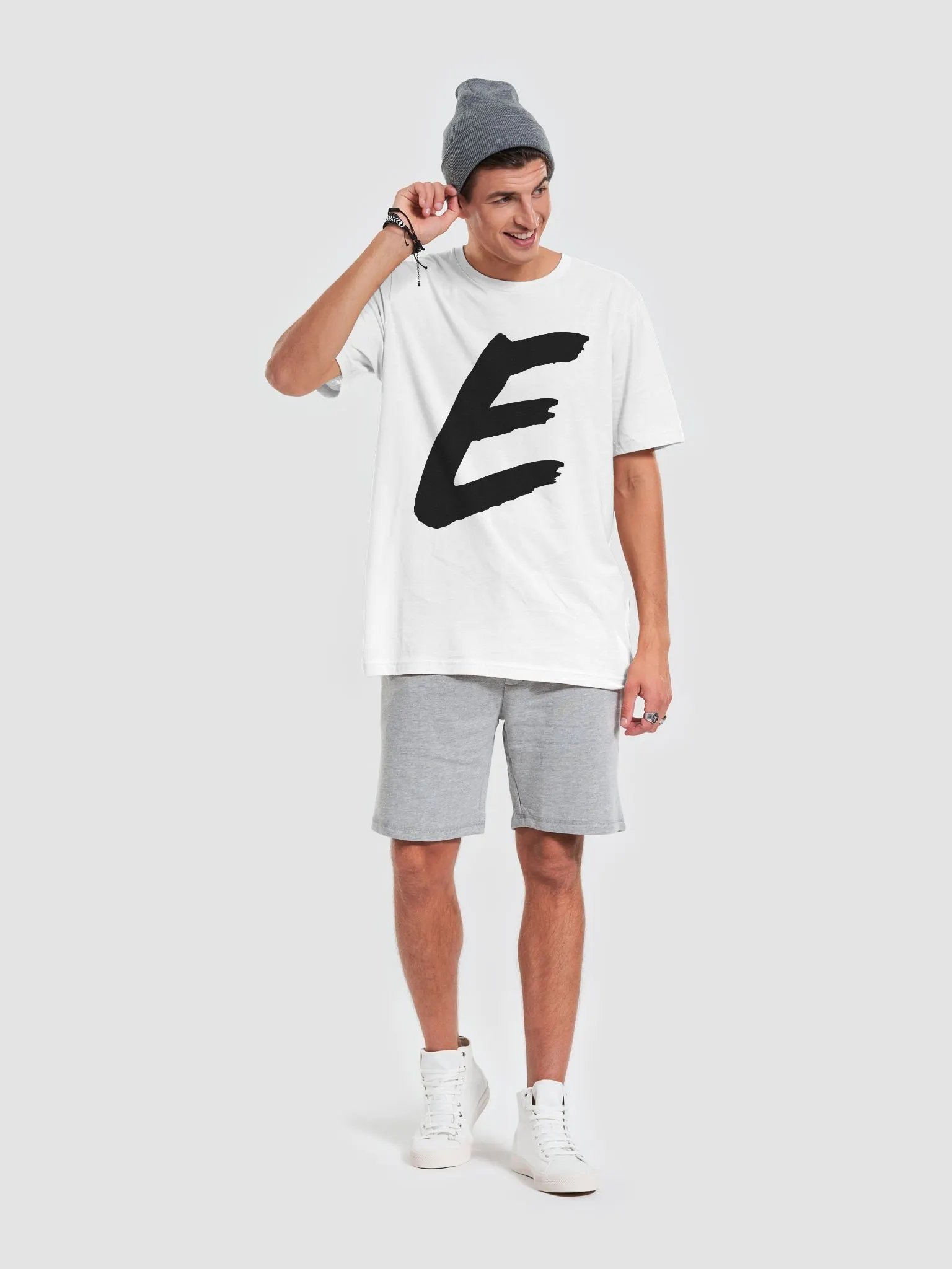E Casual Fit T-Shirt White product image (6)