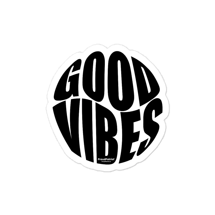 Good Vibes Vinyl Sticker product image (1)