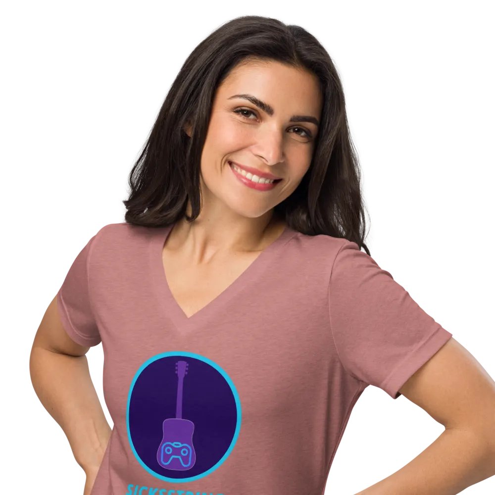 Pink V neck product image (10)