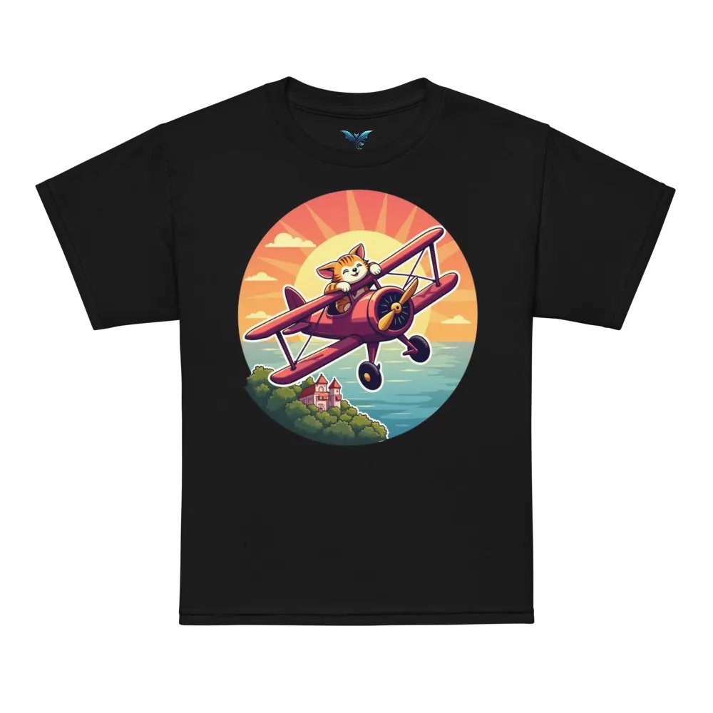 Whimsical Cat Adventure Youth Tee product image (9)