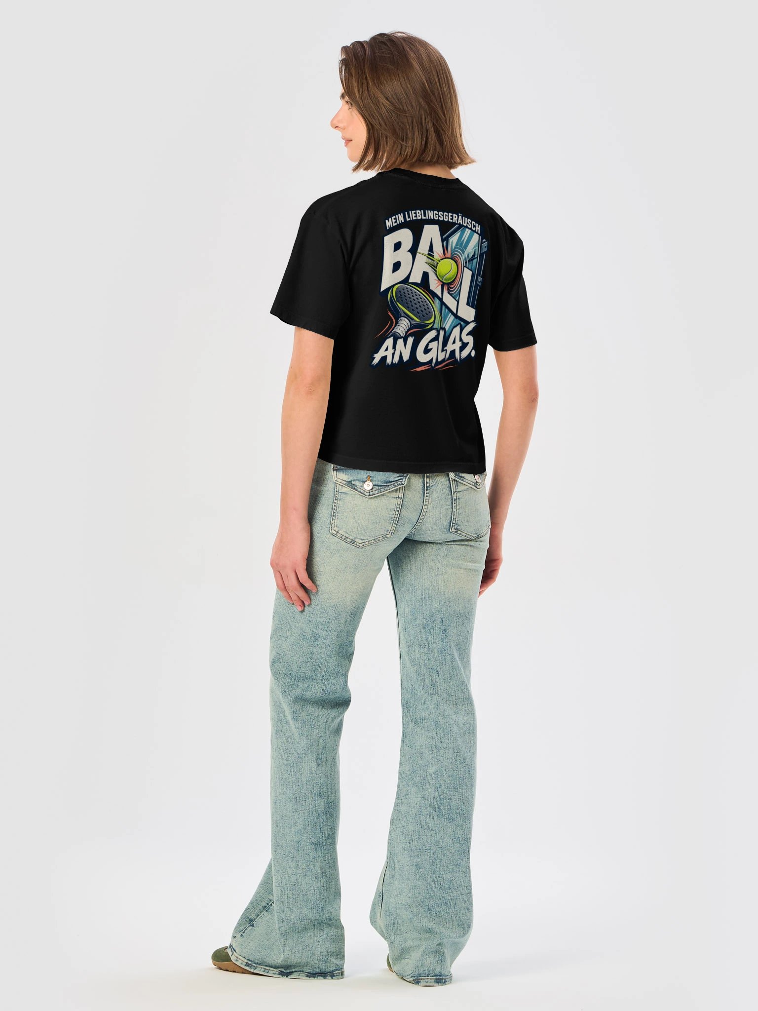 Mein Lieblingsgeräusch: Ball an Glas – Damen Padel T-Shirt product image (15)