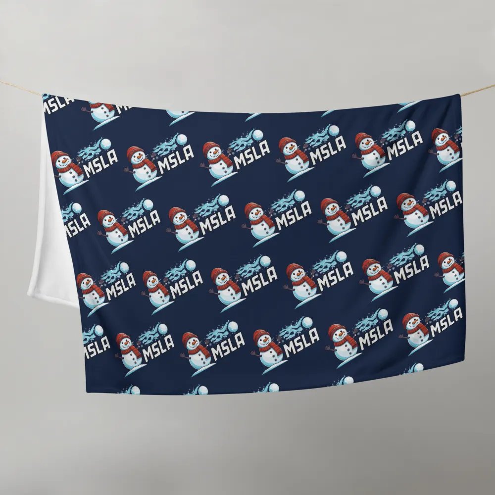 MSLA Holiday Snowman Throw Blanket product image (9)