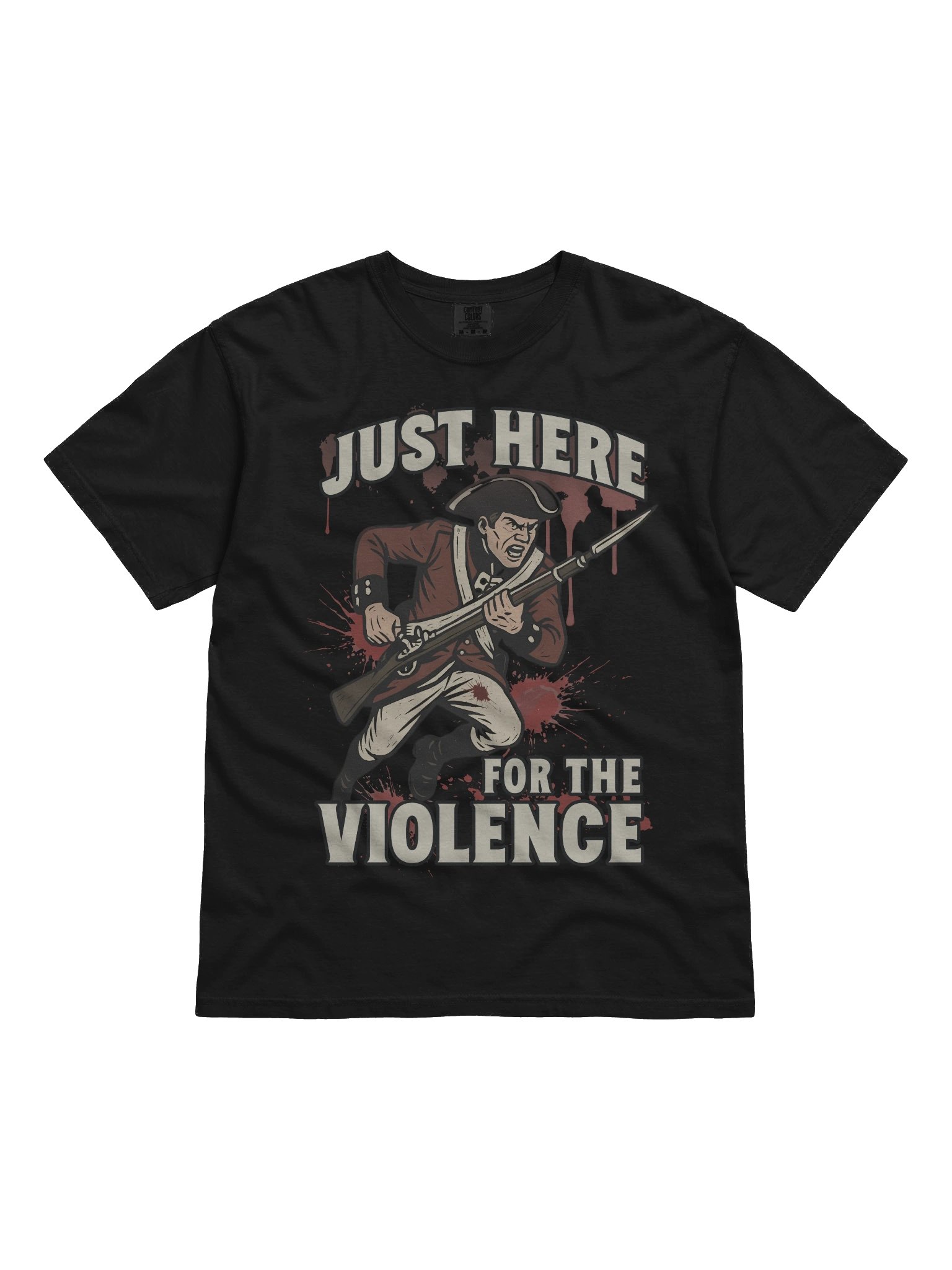 Just Here for the Violence – Redcoat Bayonet Charge T-Shirt product image (1)