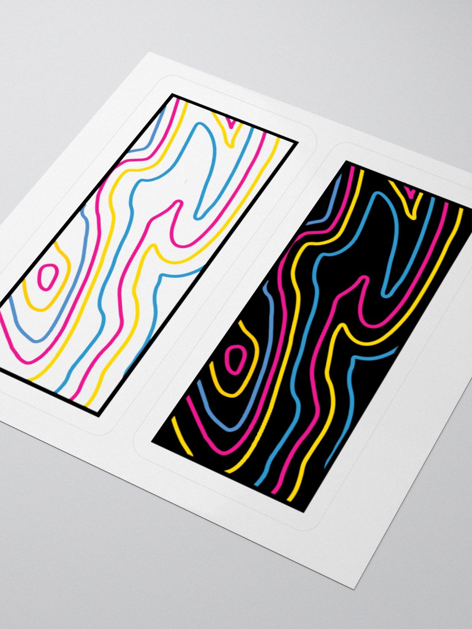 Topographic Pride- Pan stickers product image (3)