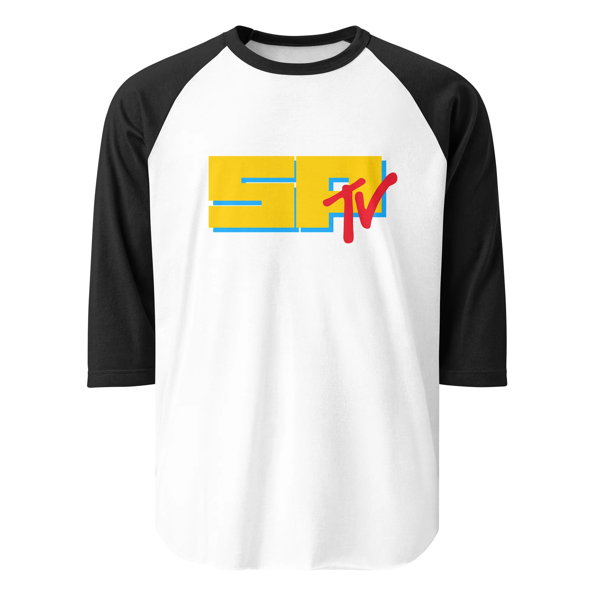 SPtv Logo Raglan Tee - black sleeve product image (1)