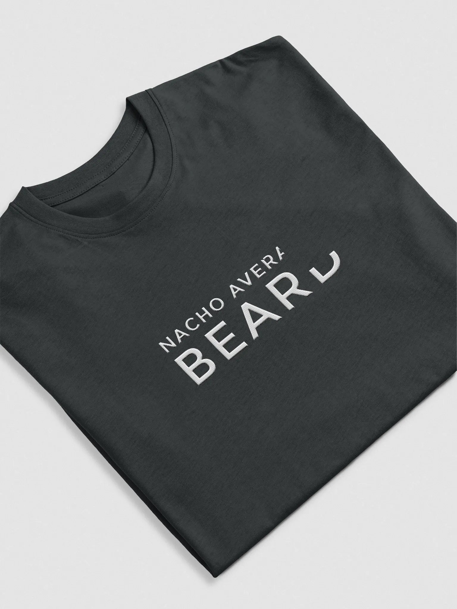 Men's Nacho Average Beard T-Shirt (White Embroidery) product image (7)