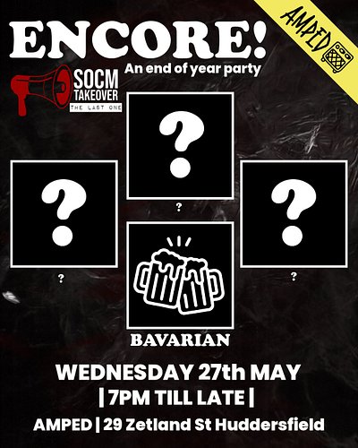 You asked for it so we delivered it: What's better than three bands? FOUR BANDS! Join us on May 27th for a fantastic ENCORE! ...