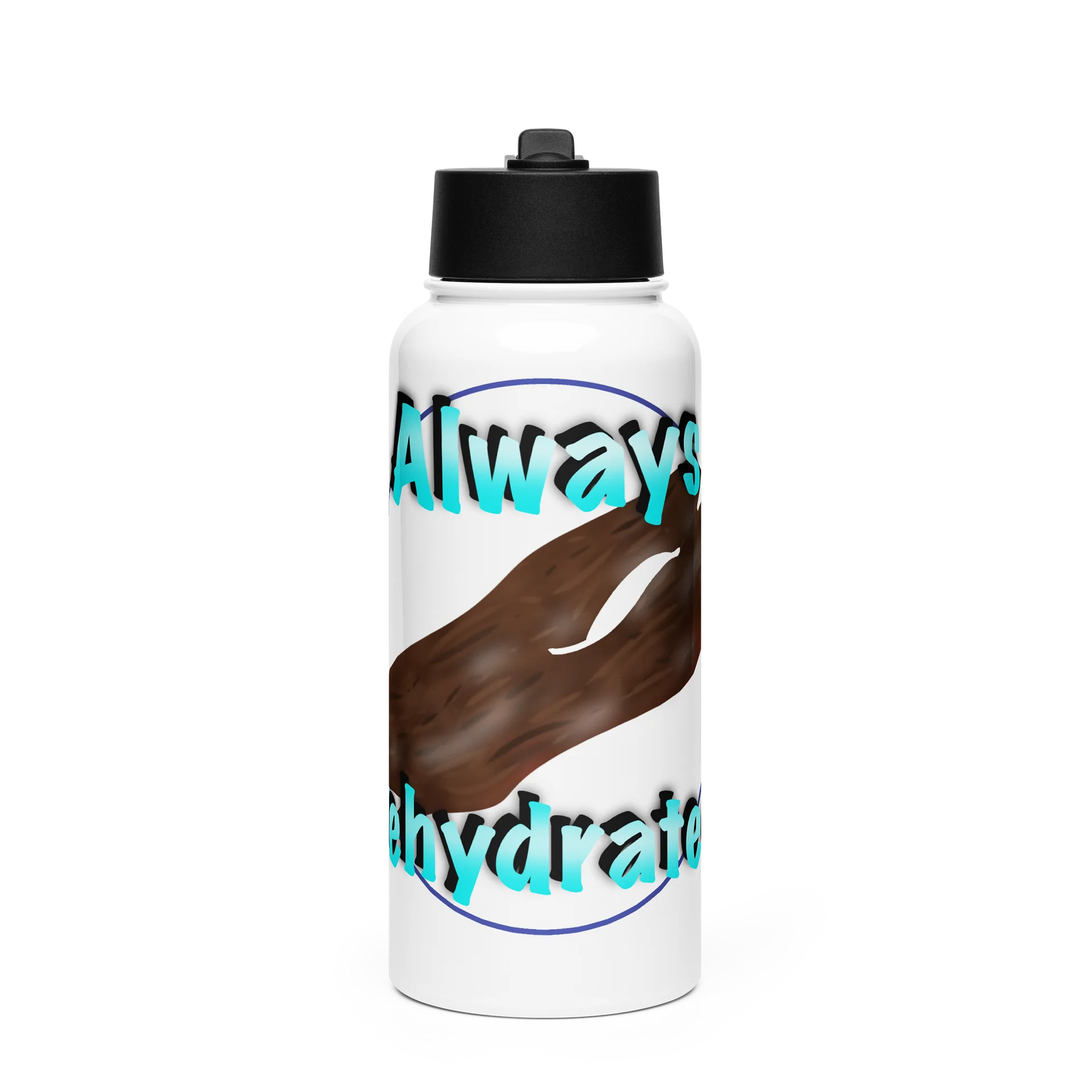 "Always Dehydrated" beef jerky water bottle product image (1)